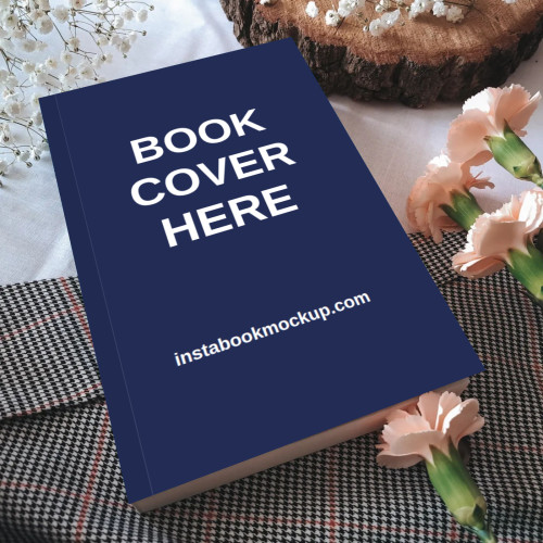 lovely book with pink flower