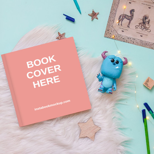 picture book with blue creature