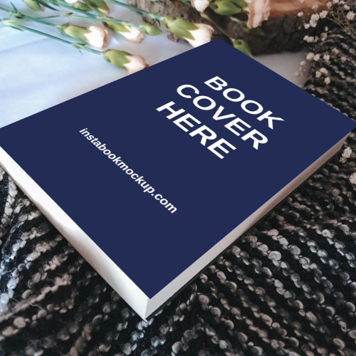 cozy read on flowerly bed