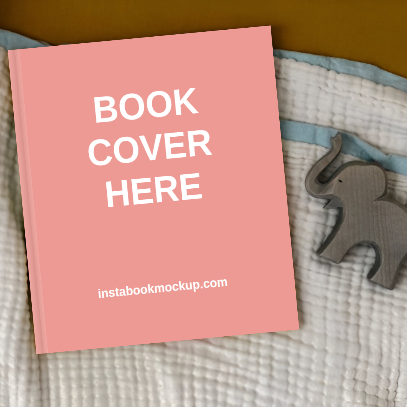 picture book with elephant toy